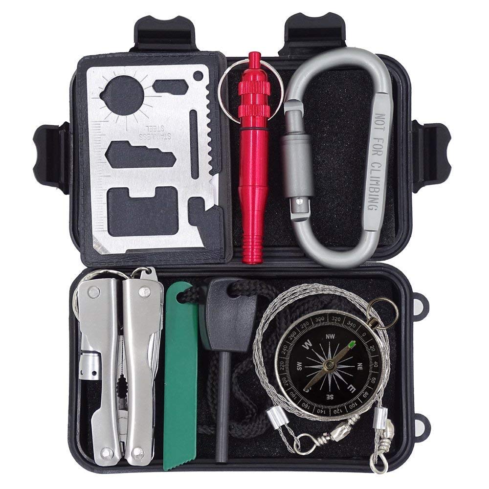 Compact 7-in-1 Outdoor Survival Kit
