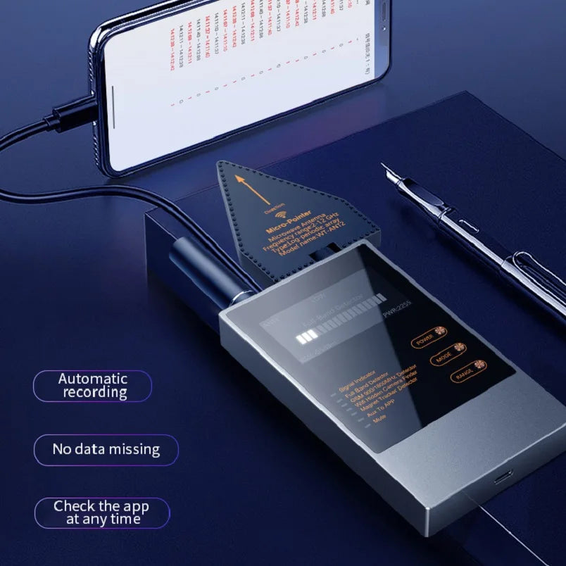 Advanced Anti-Spy Hidden Camera Detector & GPS Wireless Signal Scanner