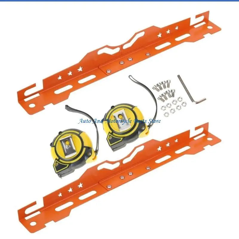 P9FD Aluminum Toe Alignment Plates Wheel Alignment Tool Precise Calibration Tool for Various Vehicles & Quick Access Storage