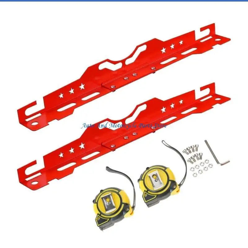 P9FD Aluminum Toe Alignment Plates Wheel Alignment Tool Precise Calibration Tool for Various Vehicles & Quick Access Storage