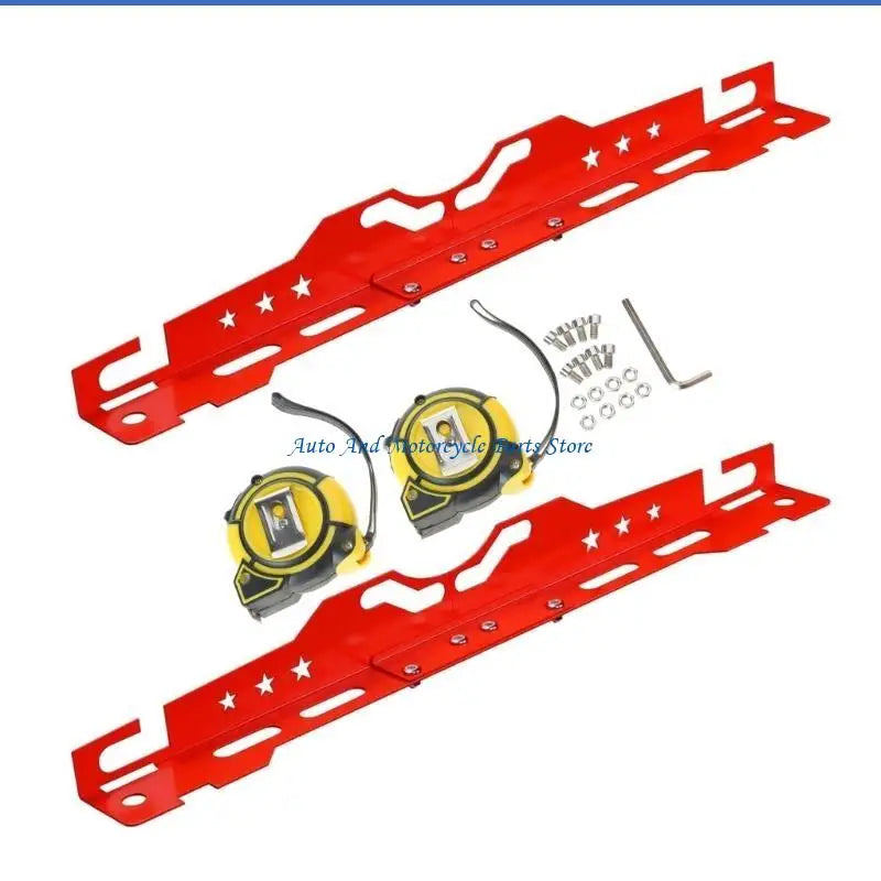P9FD Aluminum Toe Alignment Plates Wheel Alignment Tool Precise Calibration Tool for Various Vehicles & Quick Access Storage
