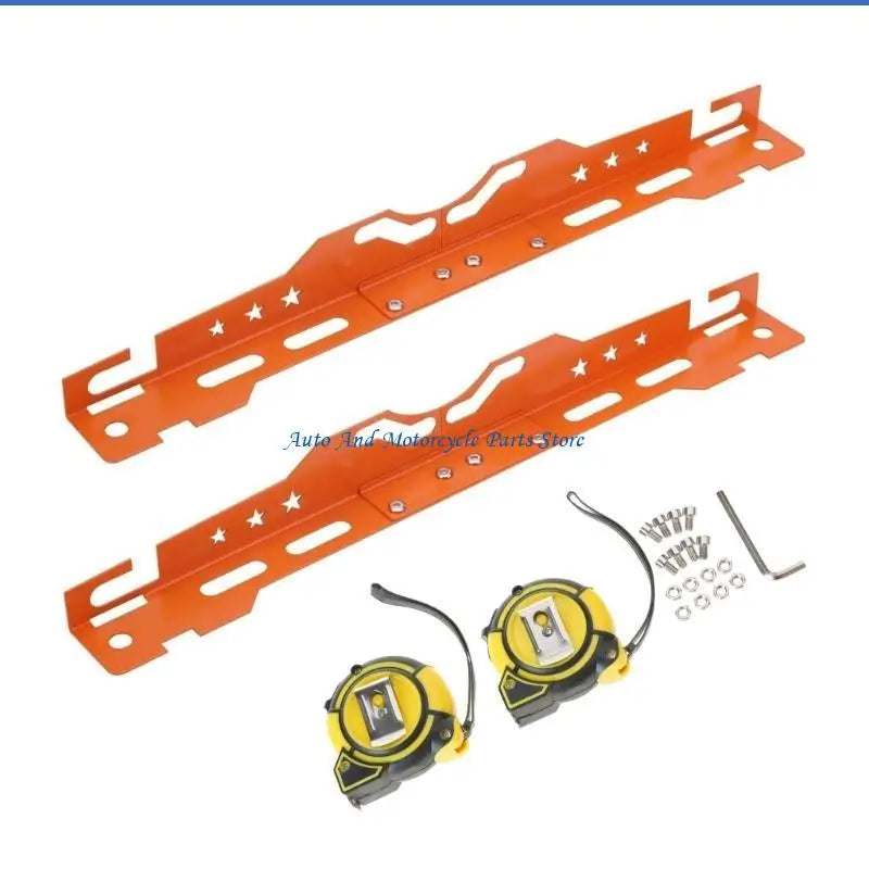 P9FD Aluminum Toe Alignment Plates Wheel Alignment Tool Precise Calibration Tool for Various Vehicles & Quick Access Storage