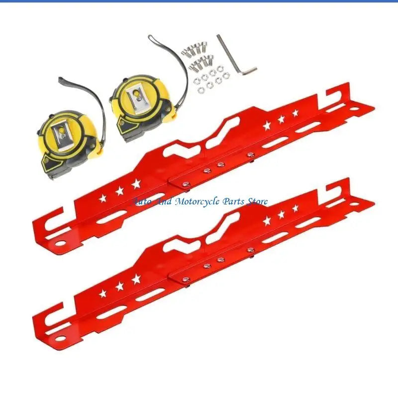 P9FD Aluminum Toe Alignment Plates Wheel Alignment Tool Precise Calibration Tool for Various Vehicles & Quick Access Storage